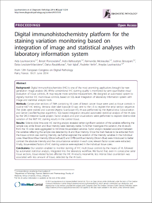 digital immunohistochemistry platform for the staining variation monitoring based on integration of image and statistical analyses with laboratory information system
